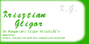 krisztian gligor business card